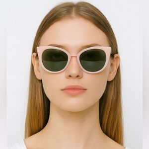 Fendi light pink cat-eye sunglasses